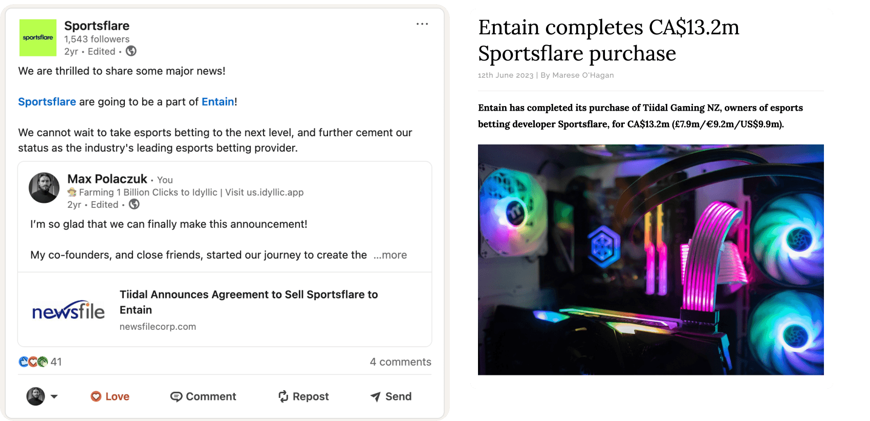 Sportsflare screenshot 4